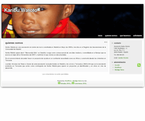 karibuwatoto.org: Karibu Watoto » quienes somos
