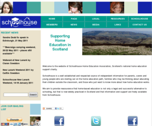 schoolhouse.org.uk: Schoolhouse Home Education Association - Home Education in Scotland - Information, support and resources
Schoolhouse offers information and support to parents and carers throughout Scotland who seek to take personal responsibility for the education of their children, families who have chosen, or are contemplating home-based education; and those who wish to safeguard the right of families to educate in accordance with their own philosophy and with due regard to the wishes and feelings of their children