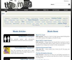 the-mag.me.uk: Home - The Mag - New Music Uncovered
The home page of The Mag, which is a music magazine speciallising in new music. on The Mag - New Music Uncovered