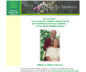 herbal-answers.com: Herbal-Answers
Herbal-Answers of Buffalo NY, offers the highest quality herbs on the market. Featuring New Sun & Good Herbs. Certified Nutritional Consultant, Herbalist & Irodologist for your health needs.  