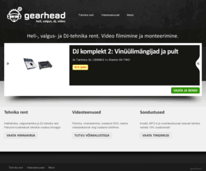 gearhead.ee: Tehnika rent, video- ja filmistuudio, videoteenused | gearHead
Helitehnika, valgustehnika ja DJ-tehnika rent. Video- ja filmistuudio, videoteenused. Eripakkumised koolidele, mittetulundusühingutele.