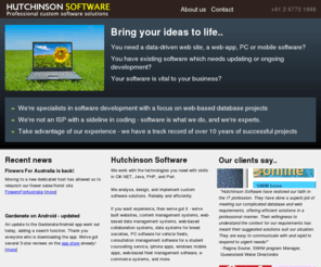 hutchinsonsoftware.com: Web, database and custom software development in Armidale, NSW - Hutchinson Software
