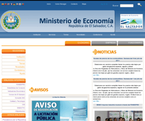 minec.gob.sv: Ministerio de Economía
Ministerio de Economia de El Salvador