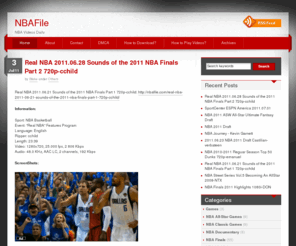 nbafile.com: NBAFile - Free NBA Videos & Games Downloads
Free NBA Videos and Games Downloads