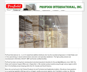 profoodinternational.com: Profood - Food Ingredient supplier and distributor
