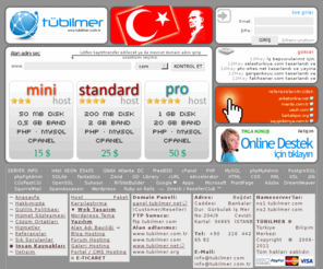 tubilmer.com.tr: TÜBİLMER - Türkiye Bilişim Merkezi :: Web hosting, domain kayıt (alan adı tescil), site tasarım
