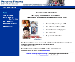 debtcentral.org: Personal Finance Debt Consolidation Services
Offers personal finance articles with topics geared towards debt reduction. Request a free debt consolidation quote or take our debt quiz.