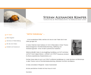 kemper-medien.com: Ihr Coach - Stefan Alexander Kemper | Beratung | Coaching | Entspannung
Informationen über das Angebot von Stefan Alexander Kemper in den Bereichen Coaching, Lebensberatung, Entspannung und Seminare/Workshops.