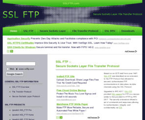 sslftp.com: SSL FTP | Secure Sockets Layer File Transfer Protocol
SSL FTP was described as an extension to the FTP Protocol that allowed for secured, authenticated FTP communications to take place via data channels using the SSL Protocol.