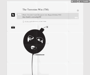 terroristswin.com: The Terrorists Win (TM)
Uhh, the terrorists win if Nobu drinks alone.