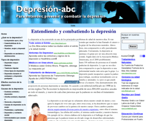 depresion-abc.com: Depresion-abc - Home
Información, noticias y hallazgos científicos para entender, prevenir y combatir la depresion.