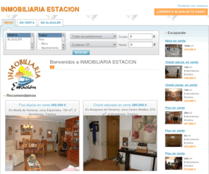 inmobiliariaestacion.com: INMOBILIARIA ESTACION: Pisos en Alcalá de Henares, pisos en Azuqueca de Henares, pisos en Meco ...
inmobiliaria estacion con anuncios de pisos en Alcalá de Henares, pisos en Azuqueca de Henares, pisos en Meco, pisos en Alovera, pisos en Pioz,locales,apartamentos,chalets,estudios,áticos,villas,pisos y naves de segunda mano y alquiler