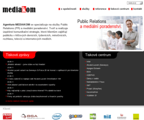 mediakom.cz: MEDIAKOM
Specialisté na Public Relations - komunikační strategie a mediální lobbying se zkušenostmi v technologickém, telekomunikačním, finančním, právním a realitním sektoru.