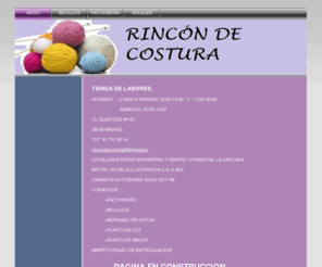 rincondecostura.com: INICIO - TALLER DE COSTURA
Un sitio web para la edición de sitios