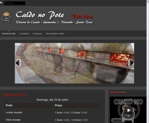 caldonopote.com: das ist ein test
Caldo no Pote . Comida Regional Take Away