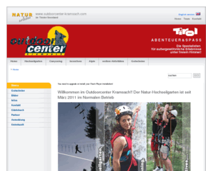 outdoorcenter-kramsach.com: Outdoor Center Kramsach - Hochseilgarten, Canyoning, Incentives, Airsports...: Home
Outdoorcenter Kramsach; Incentives, Hochseilgarten, Canyoning, Rafting, Seminarhotel Kramsacherhof