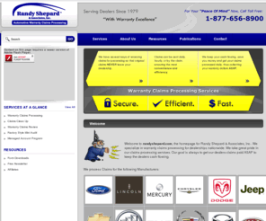 rsainc.com: Welcome to Randy Shepard & Associates.com
Randy Shepard & Associates is committed to serve automobile dealerships with accurate warranty claims processing for collection of all legitimate warranty dollars, we provide many dealership services.