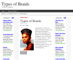 typesofbraids.net: Types of Braids
Types of Braids