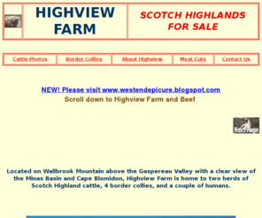 highviewhighlands.com: Highview Farm Home Page
Highland Cattle herd dispersal