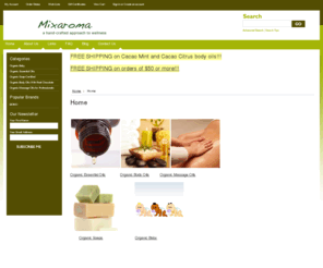 mixaroma.com: Organic massage and body oils infused with aromatherapy
Organic massage oils infused with aromatherapy for nourishment or light massage such as stone or Swedish massages  