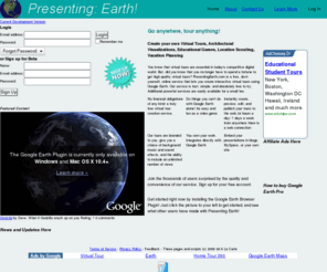 presentingearth.com: Presenting Earth: Login
Use Google Earth to make business presentations