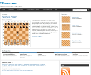 7chess.com: Noticias, técnicas y trucos de Ajedrez- 7Chess.com
Blog de ajedrez que te ayudará a mejorar tu juego.