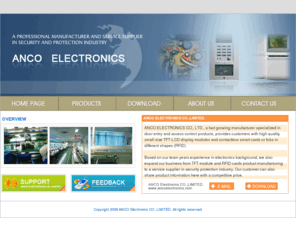 ancoelectronics.com: ANCO Electronics CO.,LIMITED.
ANCO Electronics CO.,LIMITED is a Security Systems manufacturer.