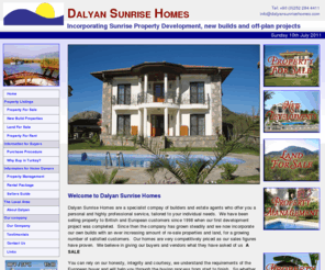 dalyansunrisehomes.com: Property in Dalyan from Dalyan Sunrise Homes
Dalyan Sunrise Homes, new build homes and villas for Sale in Dalyan on Turkeys southern coast.