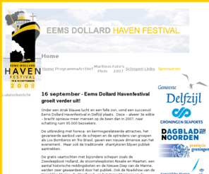 havenfestival.com: Eems Dollard Havenfestival - Delfzijl 13 en 14 september 2008
