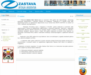 zastava-stan-servis.com: O nama
Joomla! - upravljanje portalima i dinamičnim sadržajima.