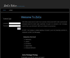 zocotelco.com: ZoCo Telco
United States SMS TEXT MESSAGE marketing cheap and easy full integration.