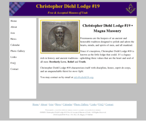 cdiehl19.org: Home
Official Website of Christopher Diehl Lodge No.19 Free & Accepted Masons of Utah. Located in Magna, Utah Christopher Diehl Lodge #19 is the only Lodge of Freemasons in Magna, Utah. Originally formed in 19XX.