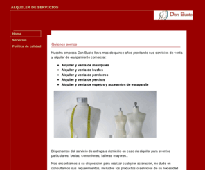 donbusto.com: Don Busto
Equipamiento comercial, maniquíes, bustos, percheros, perchas