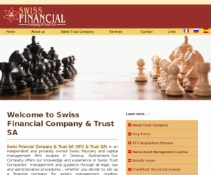 my-swiss-company.com: Form or buy a financial company in Switzerland.
Swiss Financial Company: why choose Switzerland to set-up your financial company