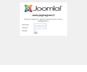 paginegreen.net: Benvenuto in Joomla
Joomla! - il sistema di gestione di contenuti e portali dinamici