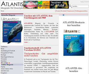 atlantis-magazin.com: Atlantis Magazin
Atlantis Magazin, das Magazin für Divestyle, Atlantis die Tauchzeitschrift