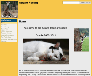 girafferacing.co.uk: Giraffe Racing
Enjoy the excitement of giraffe racing!