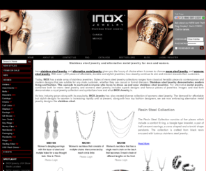 inox-us.com: INOX Jewelry Wholesale 
INOX Jewelry - wholesale stainless steel jewelry. Dedicated to be the top wholesaler for mens steel jewelry and womens steel jewelry. An incredible selection for retailers looking for jewelry that grab customer's attention and can yield high profits. Provides high quality, unique designs at incredible prices, fast order turnaround time, shipping, and other alternative metal jewelry.