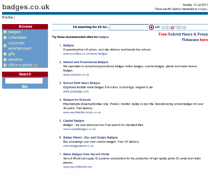 badges.co.uk: badges at badges.co.uk, The UK badges guide
The UK badges guide. Read badges news and articles