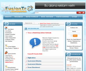 fusiontr.com: PHP-Fusion TR Modül ve Blok Sitesi
Php-Fusion CMS sistemleri için Yardım ve destek sitesi. Sitemizde Modül, Modifikasyon, Tema ve Siteniz için kullanabileceğiniz bir çok içerik mevcuttur.