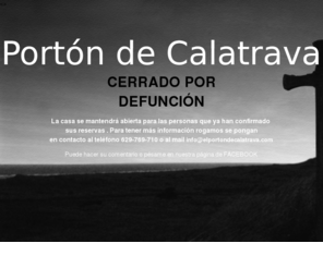 elportondecalatrava.com: EL PORTON DE CALATRAVA - RESTAURANTE - CASA RURAL
casa rural restaurante porton de calatrava