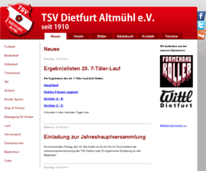 tsv-dietfurt.de: TSV Dietfurt an der Altmühl - Neues
