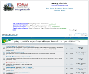 gryfino.info: Gryfino - Forum Portal Mieszkańców Gryfina - www.gryfino.info :: Strona Główna
Gryfino Forum Mieszkańców Gryfina