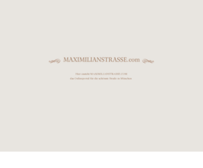 maximilianstrasse.com: Maximilianstraße.com | Luxus-Shopping in München
