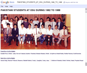 osuclub.com: PAKISTANI STUDENTS AT OSU DURING 1982 TO 1988
PAKISTANI STUDENTS AT OSU DURING 1982 TO 1988