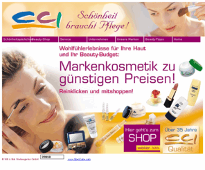 cci-beauty.de: CCI CosmetiC International
CCI CosmetiC International, CCI-Versand GmbH, Kosmetikhandel