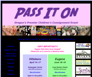 passitonsales.com: Pass It On Children's Consignment Sales of Oregon
