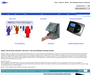 timerecorders.net: Allday Time Recorder, Biometric Time Clock, and Attendance Software Systems
Allday Time Systems supply biometric time clocks, time recorder clocks and attendance software solutions est 1910.