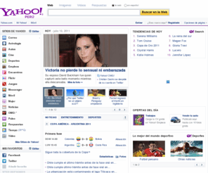 yahoo.com.pe: Yahoo! Perú
Bienvenido a Yahoo!, la página principal más visitada del mundo. Encuentra rápidamente lo que buscas, ponte en contacto con tus amigos y mantente al tanto con las últimas noticias e información.