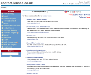 contact-lenses.co.uk: contact lenses at contact-lenses.co.uk, The UK contact lenses guide
The UK contact lenses guide. Read contact lenses news and articles